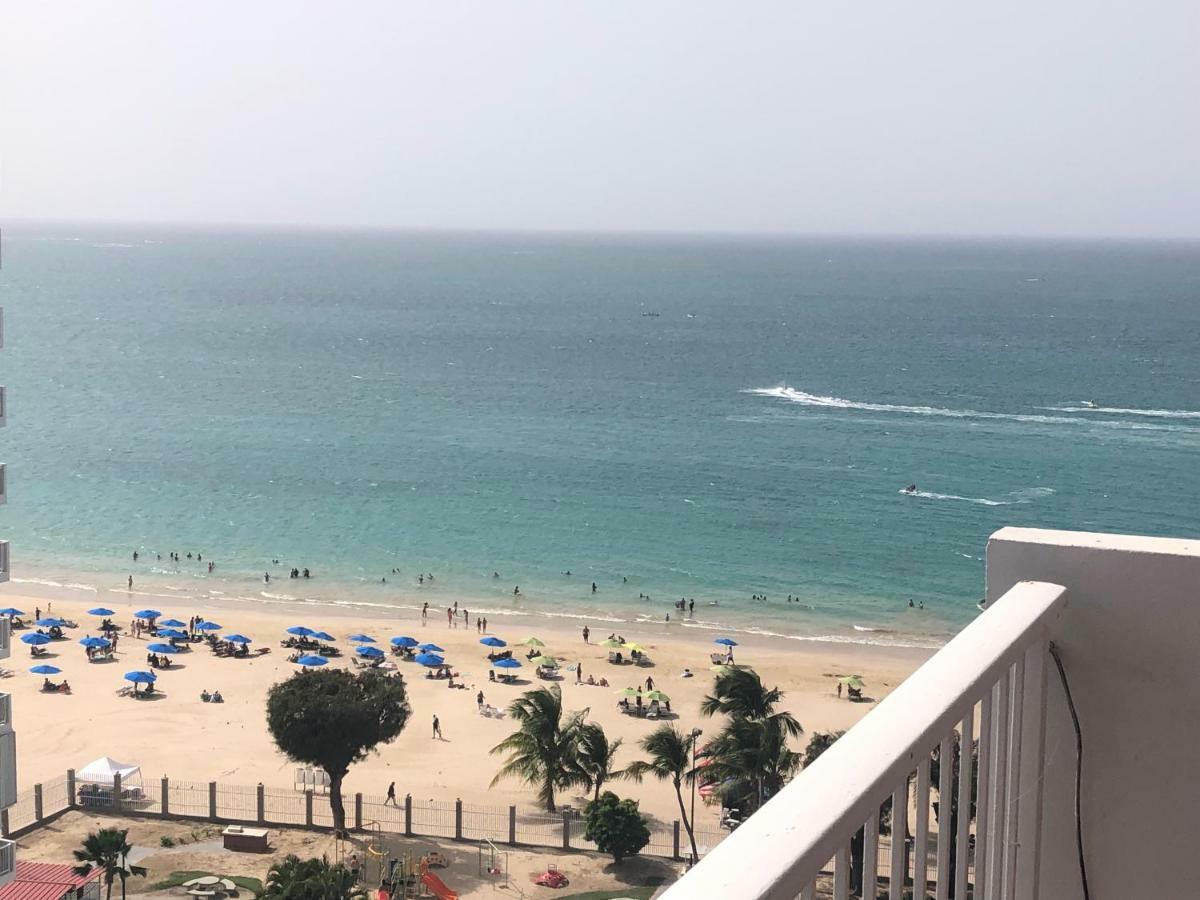 Beach Front Beach View 1 Bedroom 2Bathroom Coral Beach Apt Сан Хуан Екстериор снимка